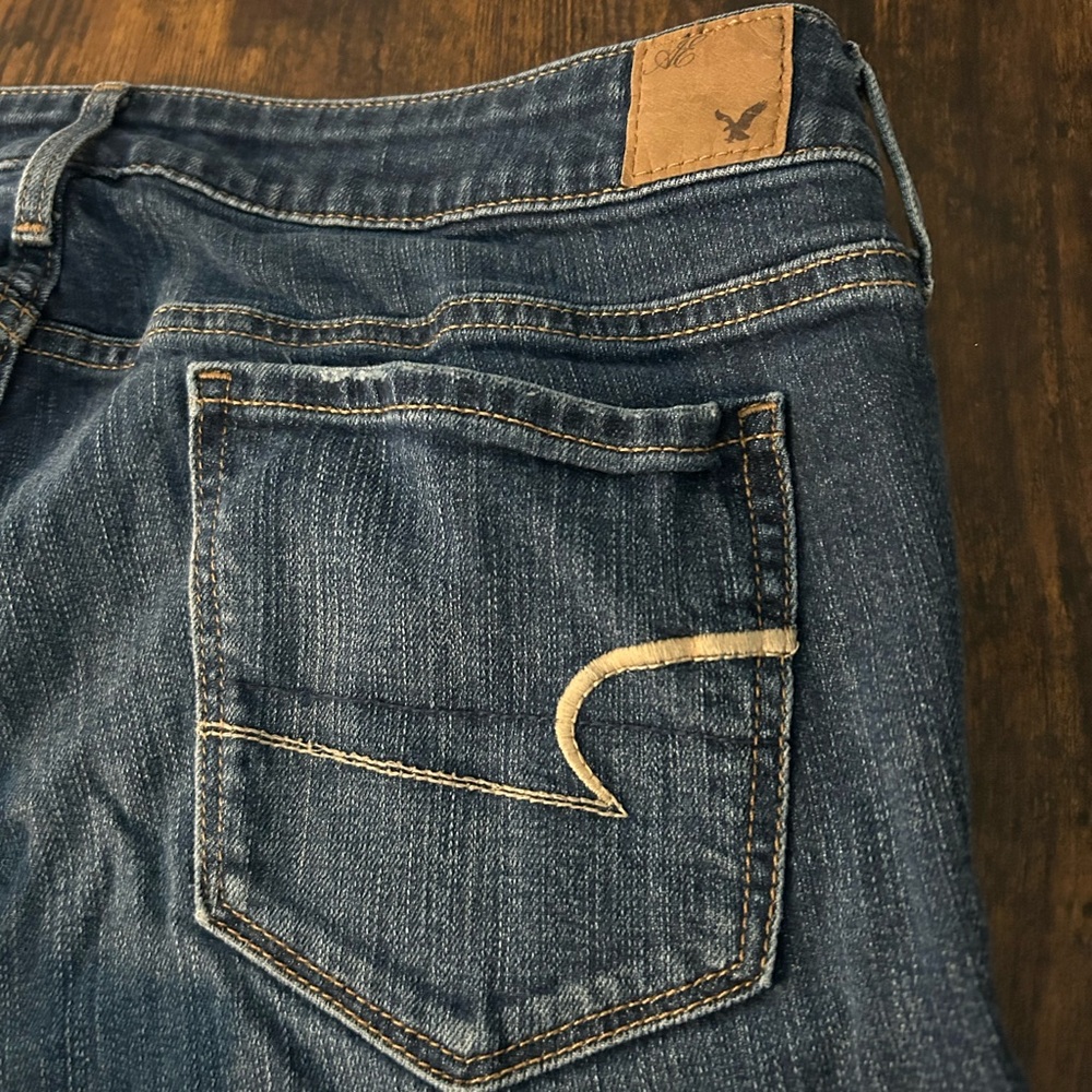 American Eagle Outfitters Women's Boot Cut Jeans - Dark Blue